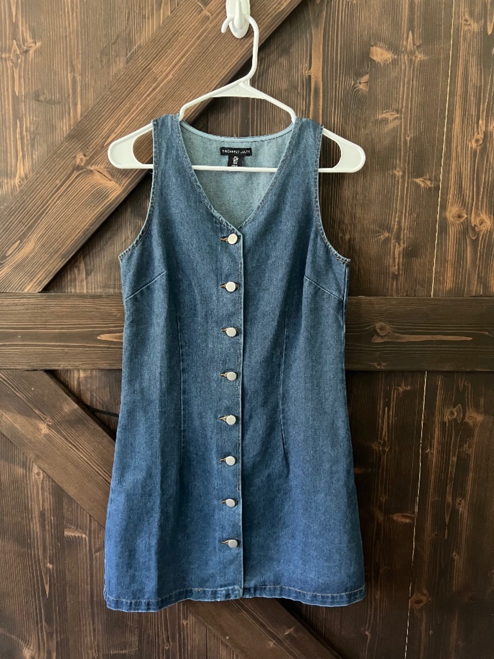 Sincerely Jules Denim Button-Front Dress | NWOT | Size Small